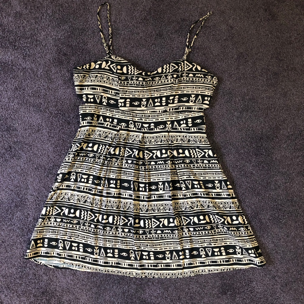 Egyptian symbol mini dress